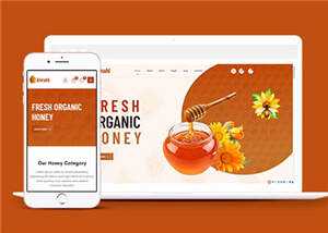 农家蜂蜜网上销售HTML5模板下载 - 小萌资源网