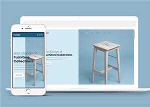 家居品牌公司响应式网页模板下载 - 小萌资源网