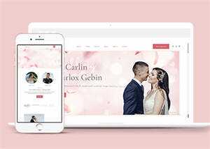 婚礼活动策划摄影HTML5模板源码 - 小萌资源网