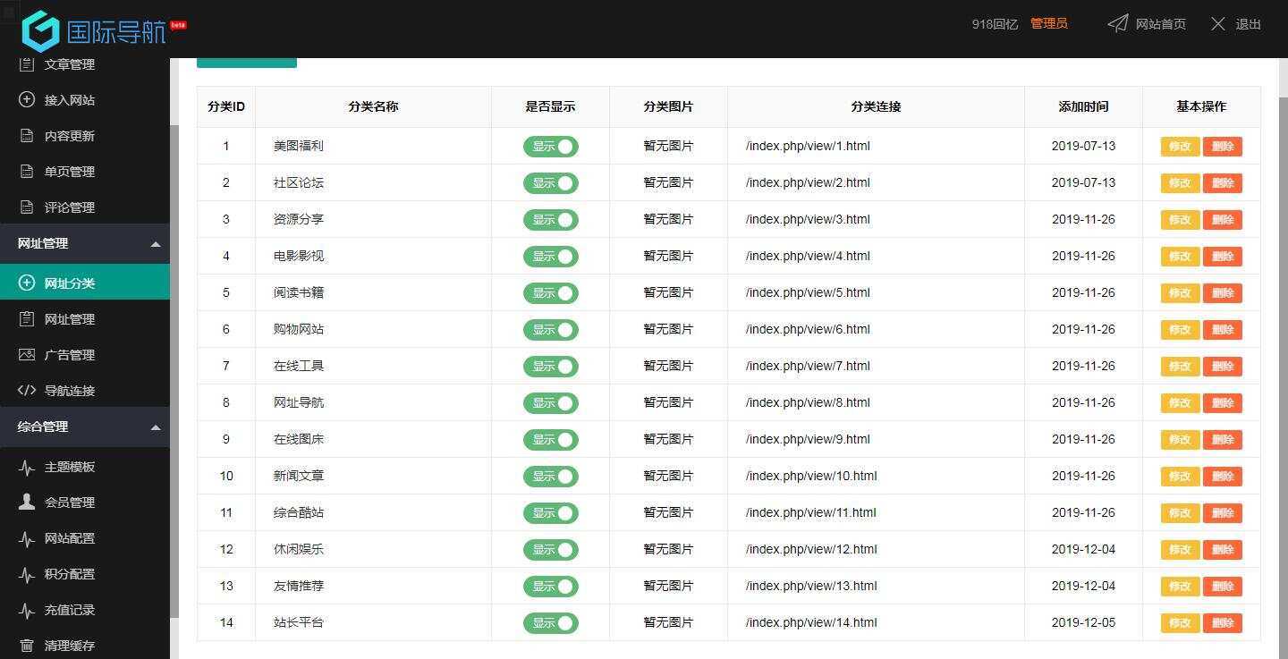 图片[2] - 918国际导航免费分享一款简洁模板+整站程序+数据打包 - 小萌资源网