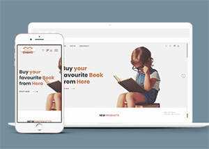 儿童书籍网上商店HTML5模板下载 - 小萌资源网