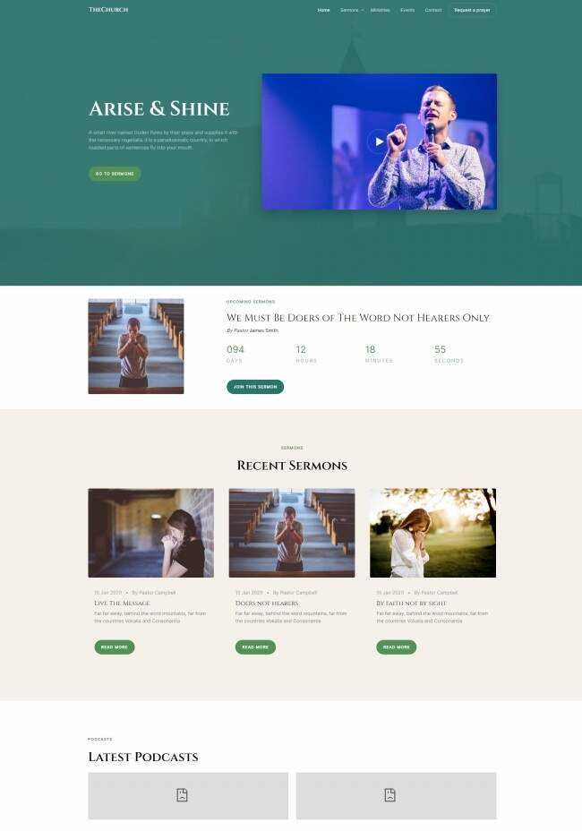 HTML5祈祷祷告线上网站模板 - 小萌资源网