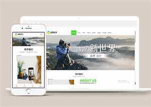 宽屏广告品牌设计类网站模板源码 - 小萌资源网