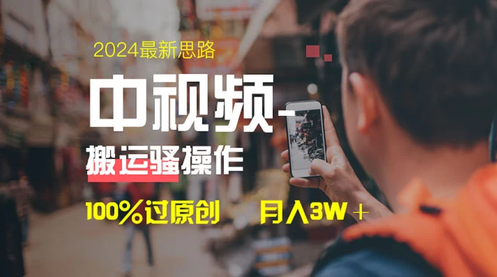 中视频新思路，双重去重 100% 过原创，一键分发多平台变现，简单无脑，日入 1000+ - 小萌资源网