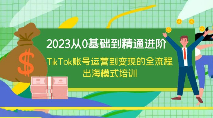 2023 从 0 基础到精通进阶，TikTok 账号运营到变现的全流程出海模式培训 - 小萌资源网