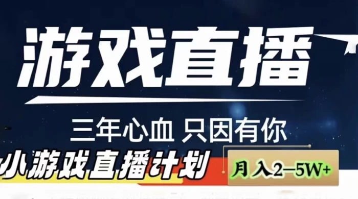 快手抖音小游戏直播月入 5-10 万，小白秒变大神 - 小萌资源网