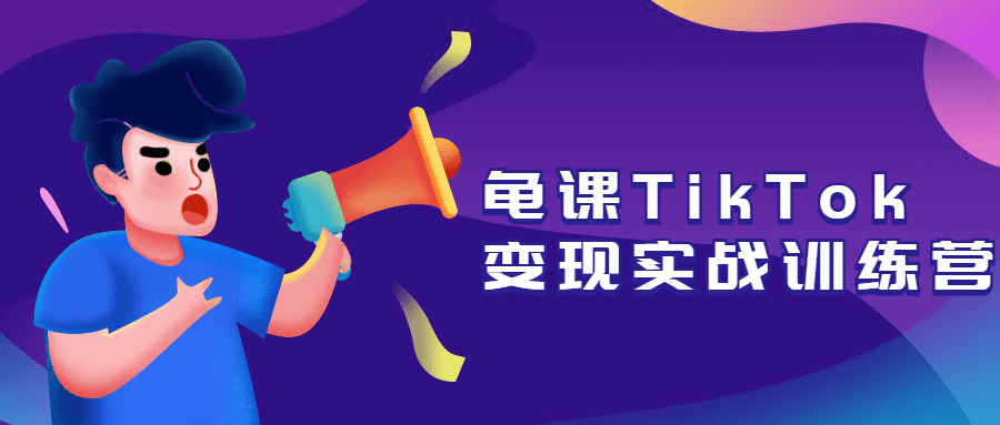 龟课TikTok变现实战训练营 - 小萌资源网