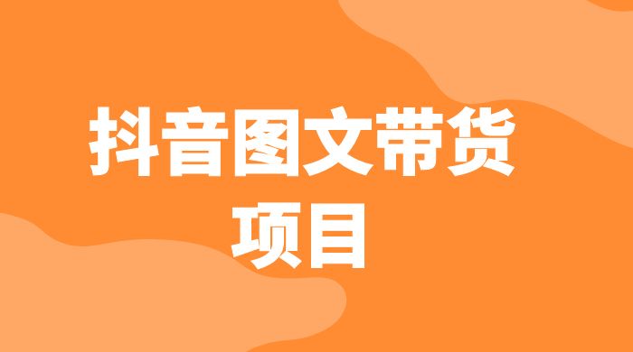 抖音图文带货项目：操作简单无门槛，适合小白 - 小萌资源网