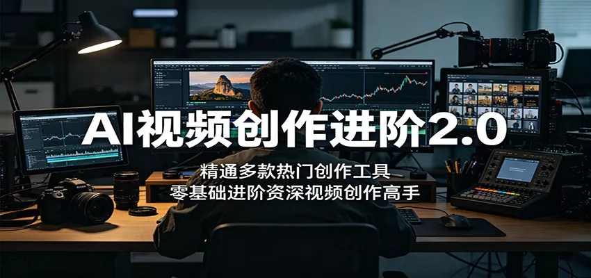 AI视频创作进阶2.0：精通多款热门创作工具，零基础进阶资深视频创作高手 - 小萌资源网