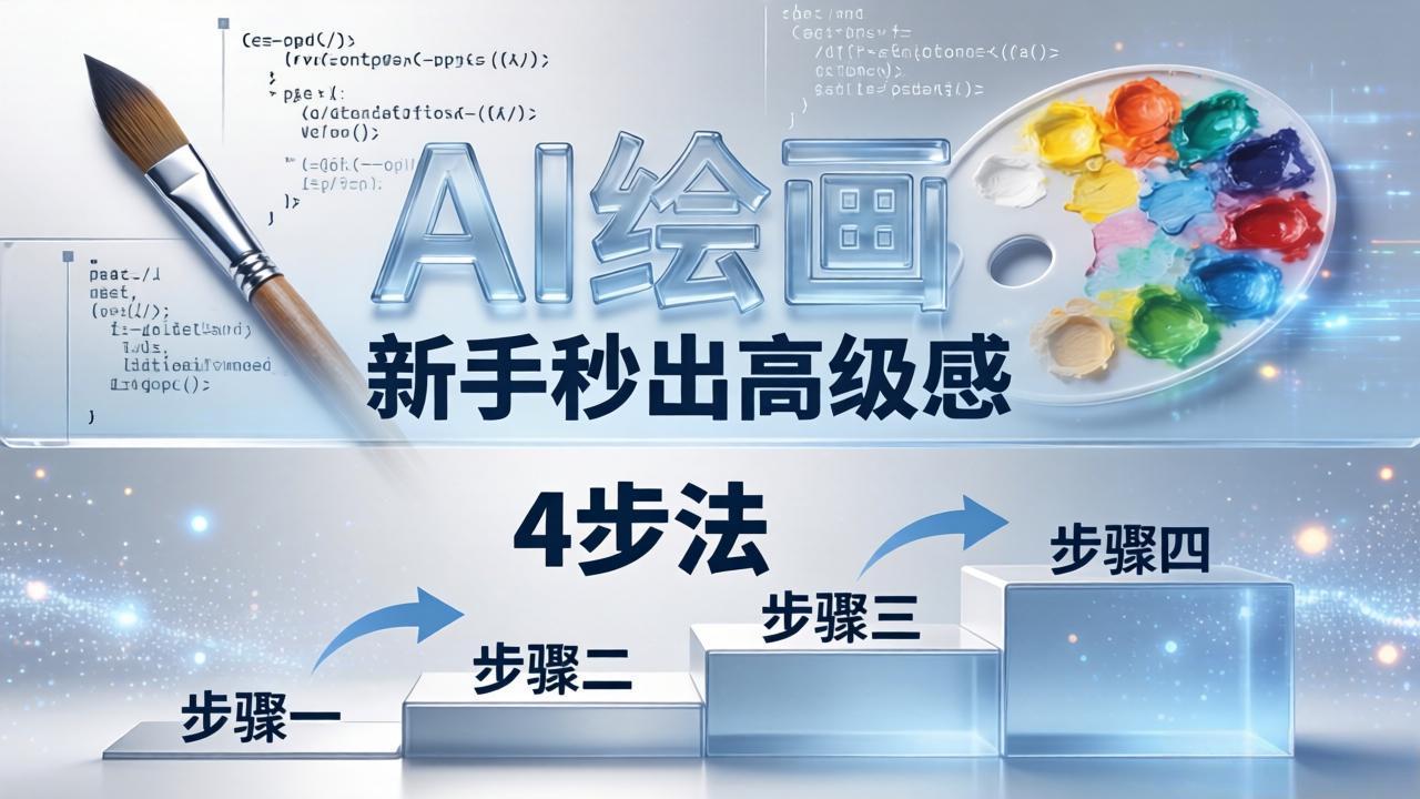 AI绘画入门别再硬磕了！即梦4步法：万能提示词公式+BRTR框架，新手秒出高级感 - 小萌资源网