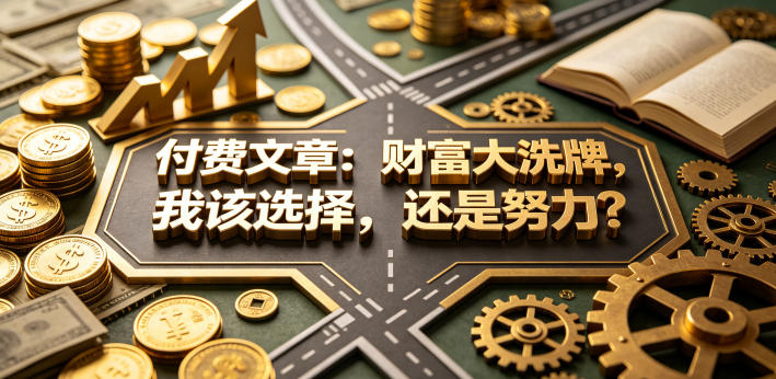付费文章：财富大洗牌，我该选择，还是努力？ - 小萌资源网