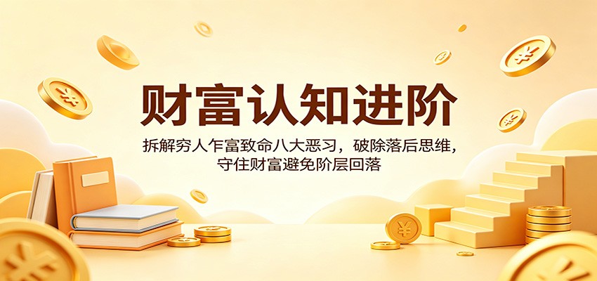 财富认知进阶：拆解穷人乍富致命八大恶习，破除落后思维，守住财富避免阶层回落 - 小萌资源网