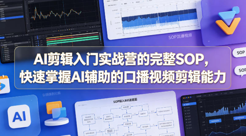 AI剪辑入门实战营的完整SOP，快速掌握AI辅助的口播视频剪辑能力 - 小萌资源网