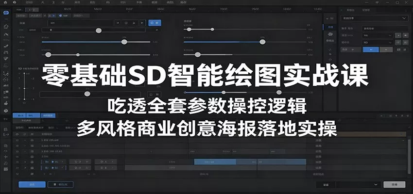 零基础SD智能绘图实战课：吃透全套参数操控逻辑，多风格商业创意海报落地实操 - 小萌资源网