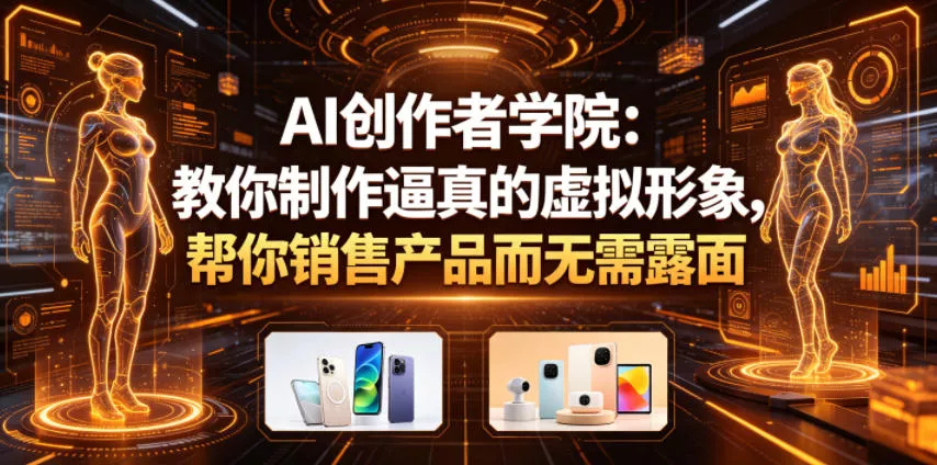 AI创作者学院：教你制作逼真的虚拟形象，帮你销售产品而无需露面【原创双语字幕】 - 小萌资源网