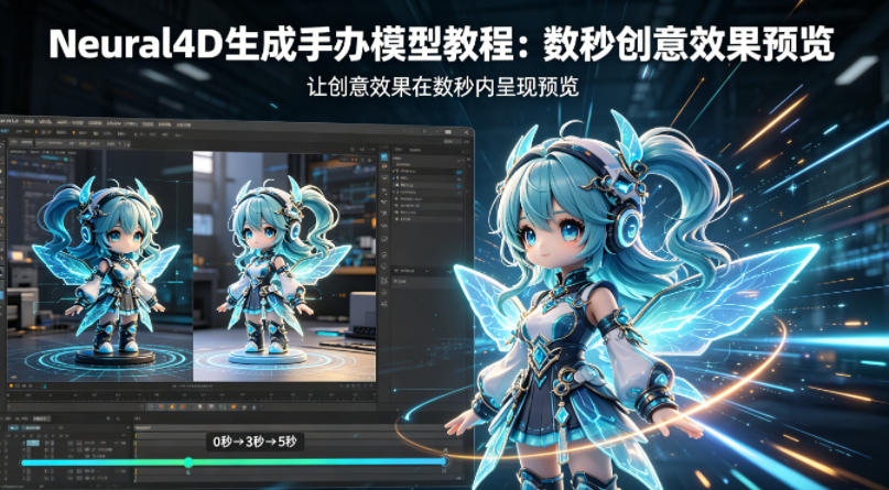 Neural4D生成手办模型教程，让创意效果在数秒内呈现预览 - 小萌资源网