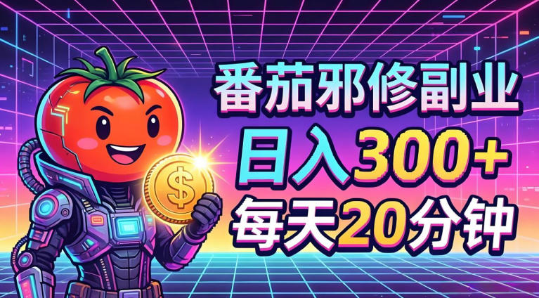 番茄小说撸金，日入300+，每天20分钟！五一必看，独家项目，副业小白友好，超级简单【揭秘】 - 小萌资源网