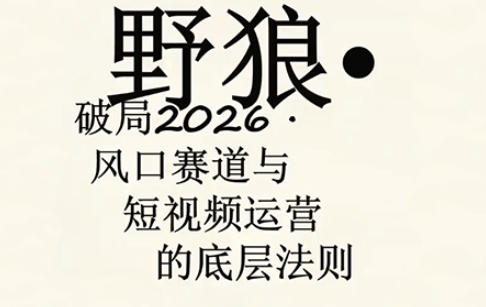 野狼团队·多平台实操运营课，覆盖AI口播、服装、好物、漫剪等热门玩法(更新4月29日) - 小萌资源网