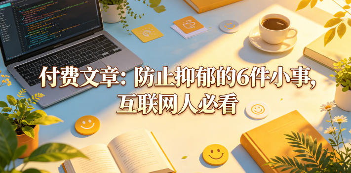 付费文章：防止抑郁的6件小事，互联网人必看！ - 小萌资源网